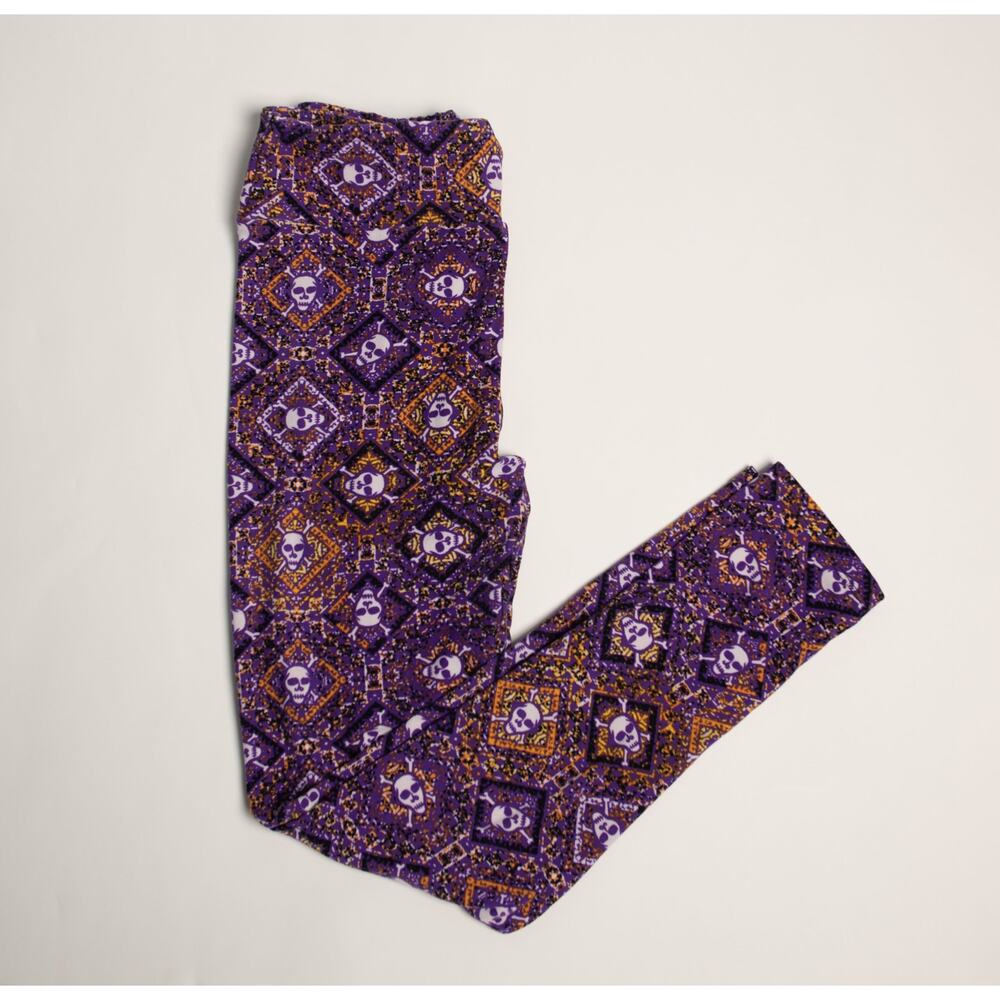 LuLaRoe Skull Leggings One Size
